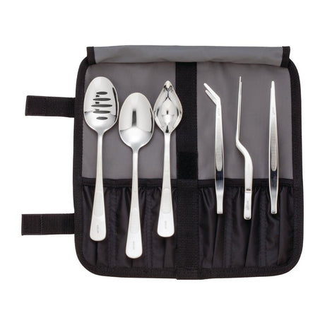 Mercer Culinary 6 Piece Chef Plating Kit with Storage Roll - DE454  Mercer Culinary   