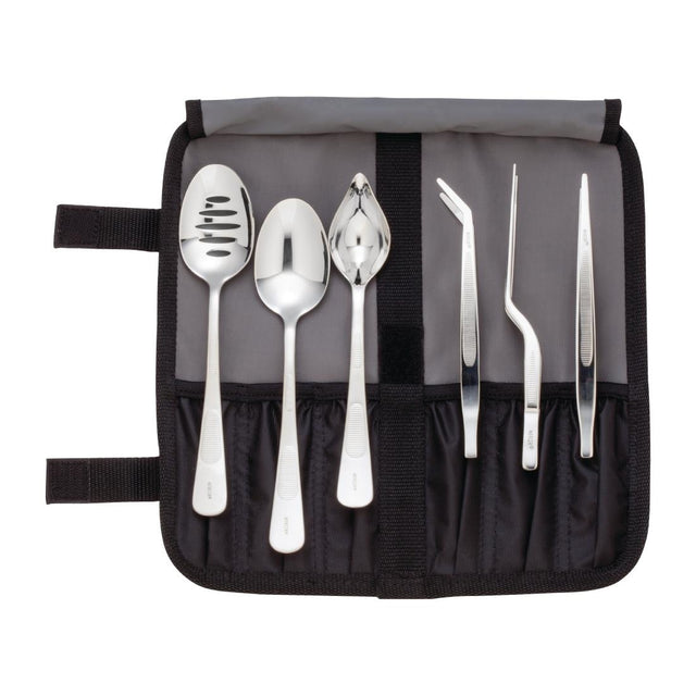 Mercer Culinary 6 Piece Chef Plating Kit with Storage Roll - DE454  Mercer Culinary   