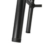 Bolero Cantina Low Stools with Wooden Seat Pad Black (Pack of 4) - DE481 Metal Bar Stools Bolero   