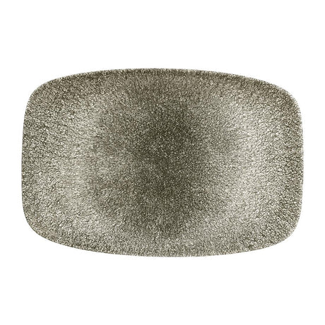 Churchill Studio Prints Raku Rectangular Plates Quartz Black 300mm (Pack of 6) - DE574 Plates Churchill