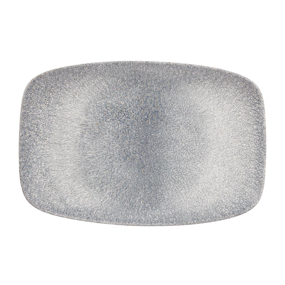 Churchill Studio Prints Raku Rectangular Plates Topaz Blue 300mm (Pack of 6) - DE577 Plates Churchill