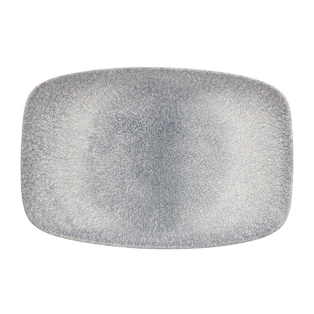 Churchill Studio Prints Raku Rectangular Plates Topaz Blue 300mm (Pack of 6) - DE577 Plates Churchill
