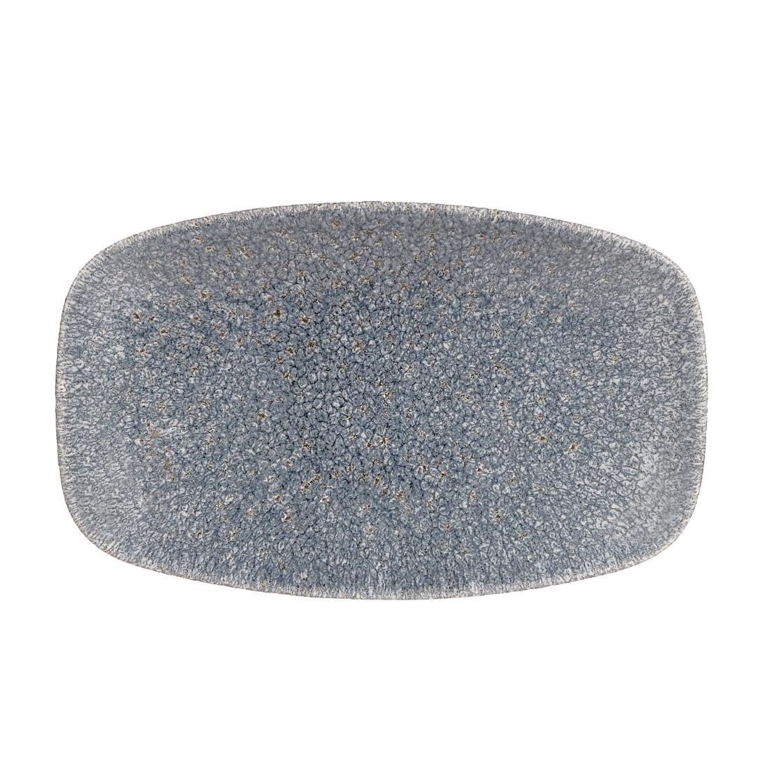 Churchill Studio Prints Raku Rectangular Plates Topaz Blue 200mm (Pack of 12) - DE578 Plates Churchill
