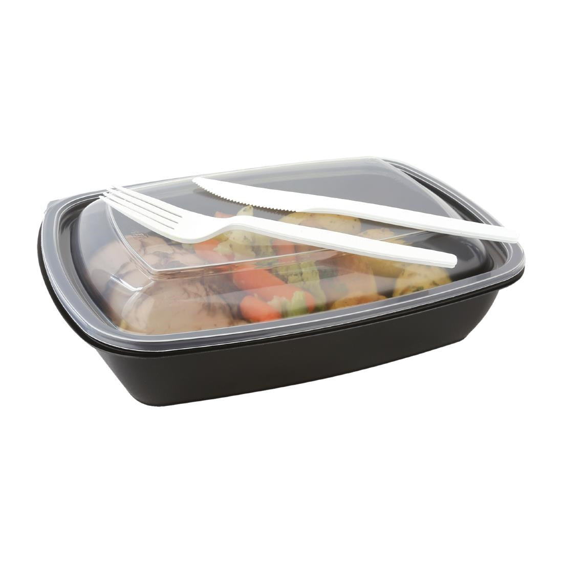 Fastpac Medium Rectangular Food Containers 900ml (Pack of 300) - DE763 Takeaway Food Containers FastPac   