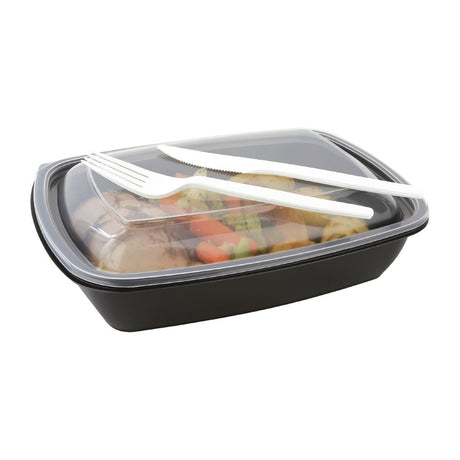 Fastpac Medium Rectangular Food Containers 900ml (Pack of 300) - DE763 Takeaway Food Containers FastPac   