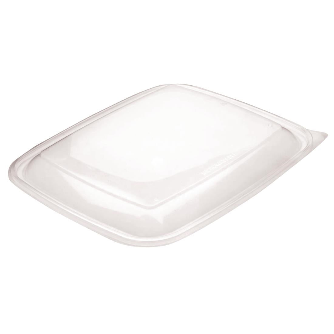 Fastpac Medium Rectangular Food Container Lids 900ml / 32oz (Pack of 300) - DE764 Takeaway Food Containers FastPac   