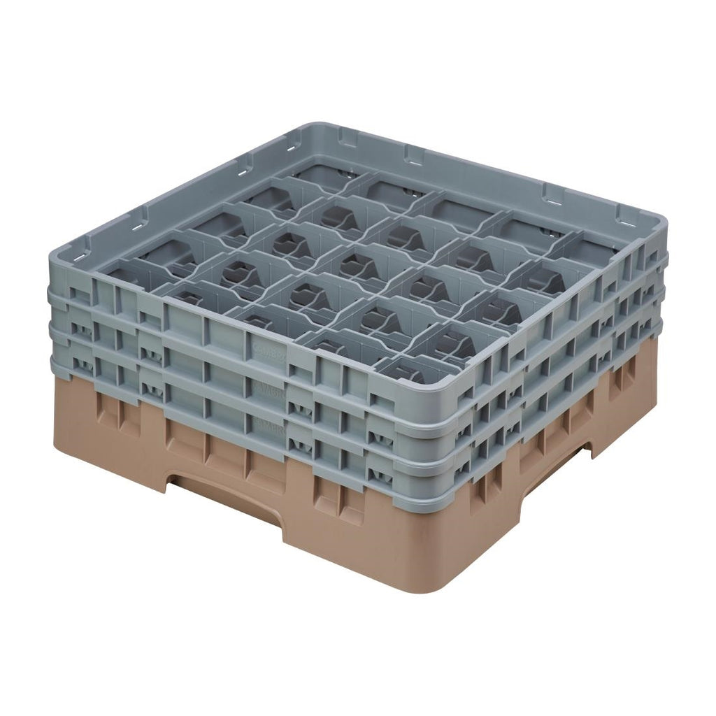 Cambro Camrack Beige 25 Compartments Max Glass Height 174mm - DE789  Cambro   