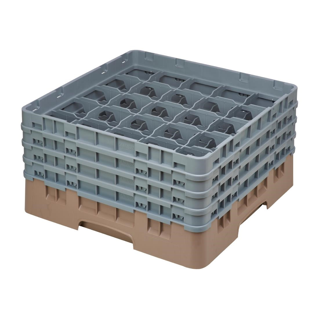 Cambro Camrack Beige 25 Compartments Max Glass Height 215mm - DE790  Cambro   