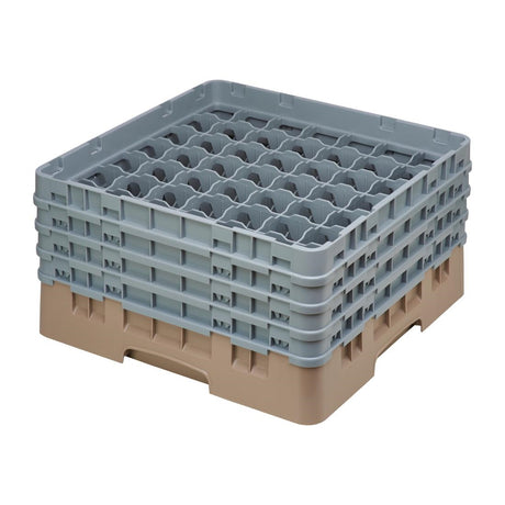 Cambro Camrack Beige 49 Compartments Max Glass Height 215mm - DE799  Cambro   