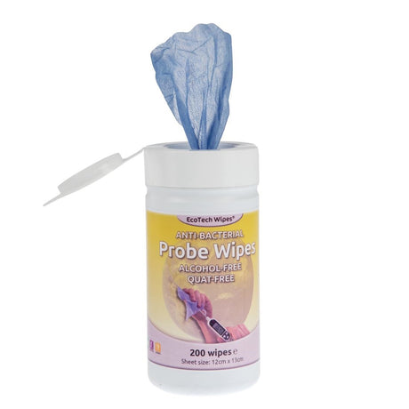 Alcohol-Free Quat-Free Food Probe Wipes (Pack of 200) - DE853  EcoTech   