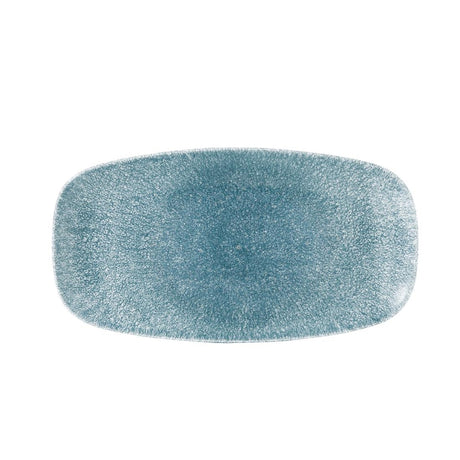 Churchill Studio Prints Raku Oblong Plate 355mm Topaz Blue (Pack of 6) - DE880 Plates Churchill
