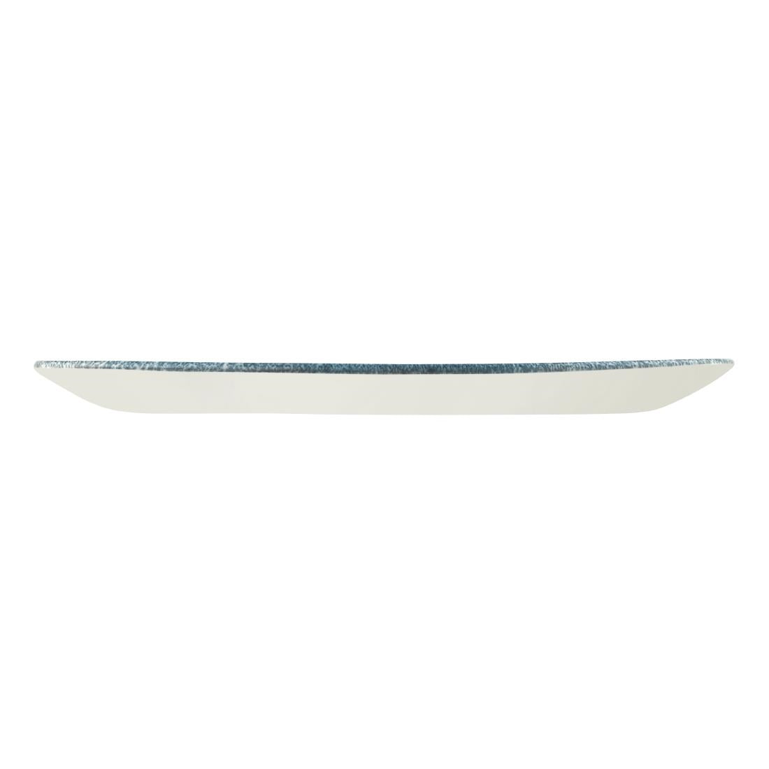 Churchill Studio Prints Raku Oblong Plate Topaz Blue 298mm (Pack of 12) - DE881 Plates Churchill