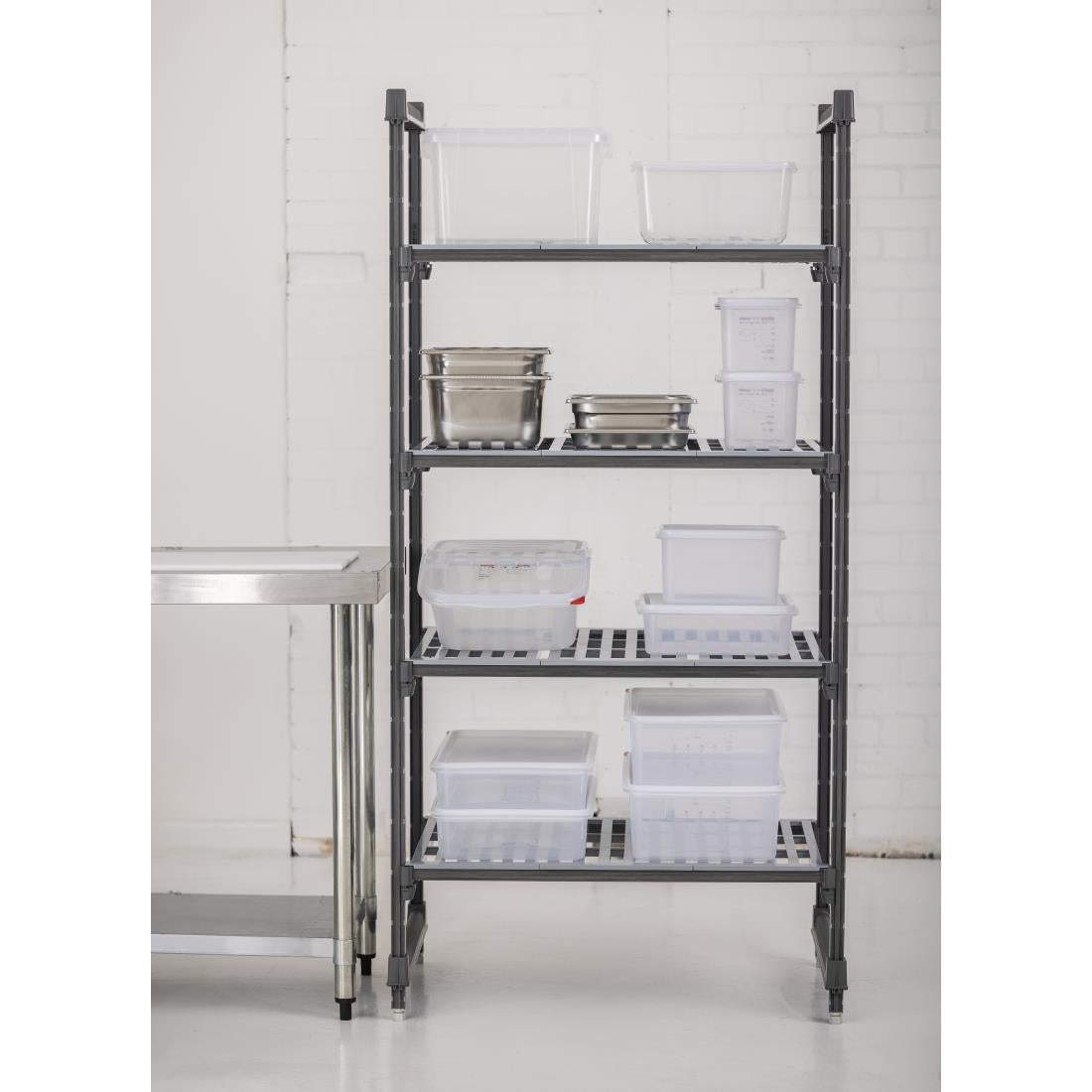 Cambro Camshelving Basics 4 Tier Shelving Starter Unit 1830 x 915 x 540mm - DE903  Cambro   