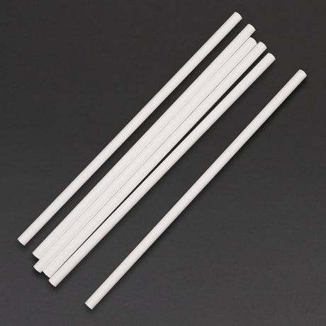 Fiesta Compostable Paper Straws White (Pack of 250) - DE925  Fiesta   