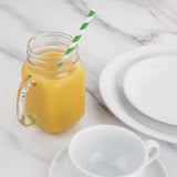 Fiesta Compostable Paper Straws Green Stripes (Pack of 250) - DE928  Fiesta   