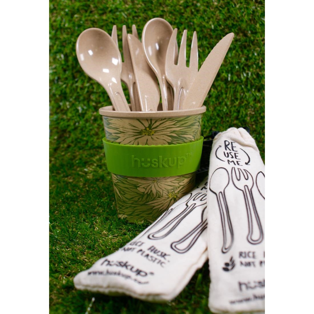 Reusable Rice Husk Cutlery Set - DE930  Huskup   