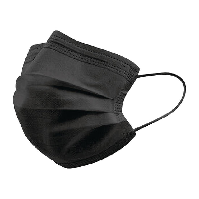 Black Type IIR Front of House Face Masks (Pack of 50) - DF589  Omnitex   