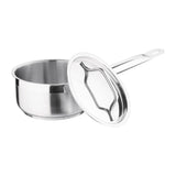 Nisbets Essentials Stainless Steel Saucepan With Lid 14cm - DF669  Nisbets Essentials   