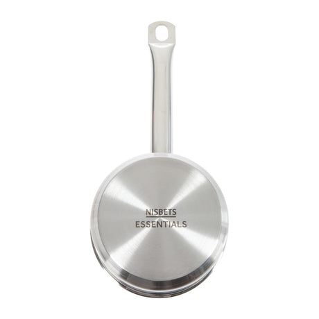 Nisbets Essentials Stainless Steel Saucepan With Lid 14cm - DF669  Nisbets Essentials   