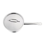 Nisbets Essentials Stainless Steel Saucepan With Lid 16cm - DF670  Nisbets Essentials   