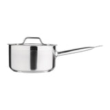 Nisbets Essentials Stainless Steel Saucepan With Lid 20cm - DF671  Nisbets Essentials   
