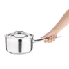 Nisbets Essentials Stainless Steel Saucepan With Lid 20cm - DF671  Nisbets Essentials   