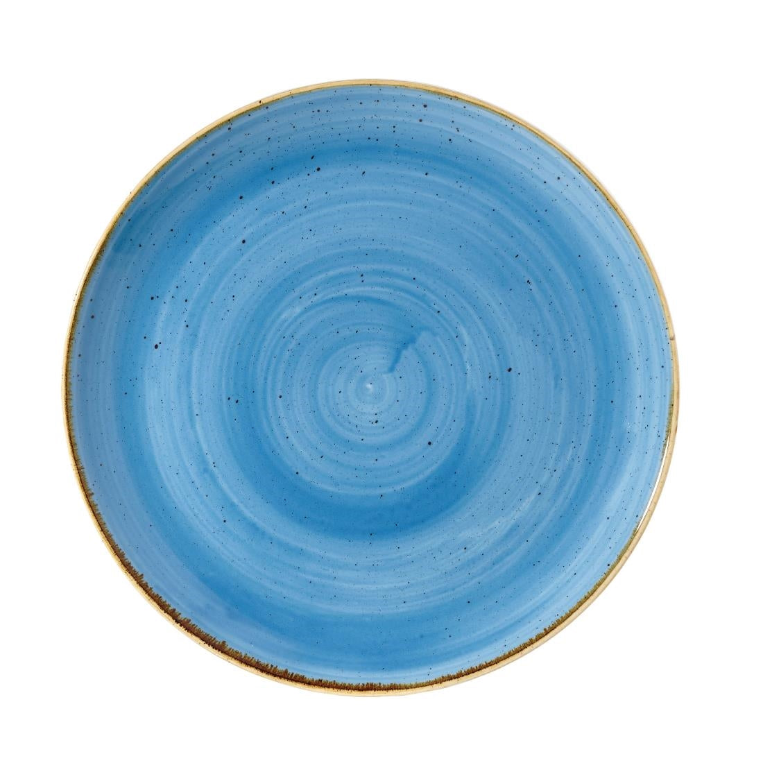 Churchill Stonecast Round Coupe Plates Cornflower Blue 288mm - DF764 Plates Churchill