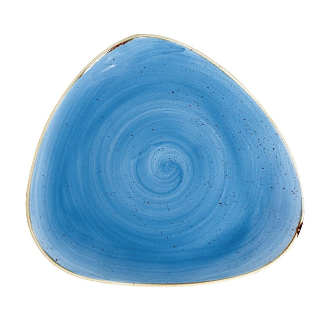 Churchill Stonecast Triangle Plates Cornflower Blue 311mm (Pack of 6) - DF768 Plates Churchill