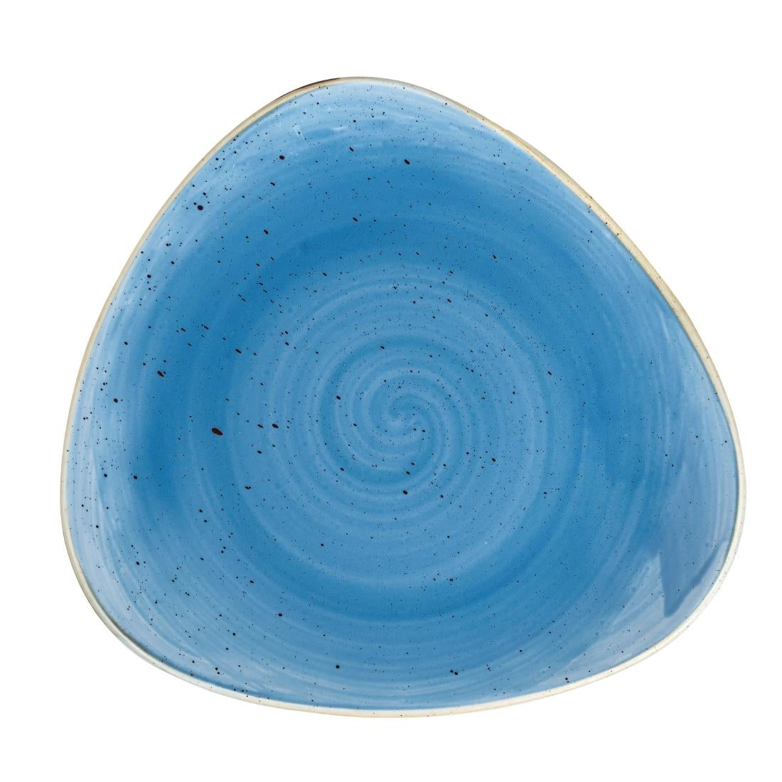 Churchill Stonecast Triangle Plates Cornflower Blue 229mm (Pack of 12) - DF770 Plates Churchill