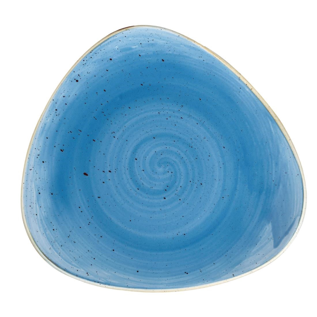 Churchill Stonecast Triangle Plates Cornflower Blue 197mm (Pack of 12) - DF771 Plates Churchill