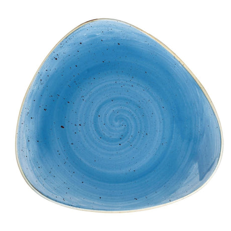 Churchill Stonecast Triangle Plates Cornflower Blue 197mm (Pack of 12) - DF771 Plates Churchill