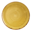 Churchill Stonecast Round Coupe Plates Mustard Seed Yellow 288mm - DF784 Plates Churchill