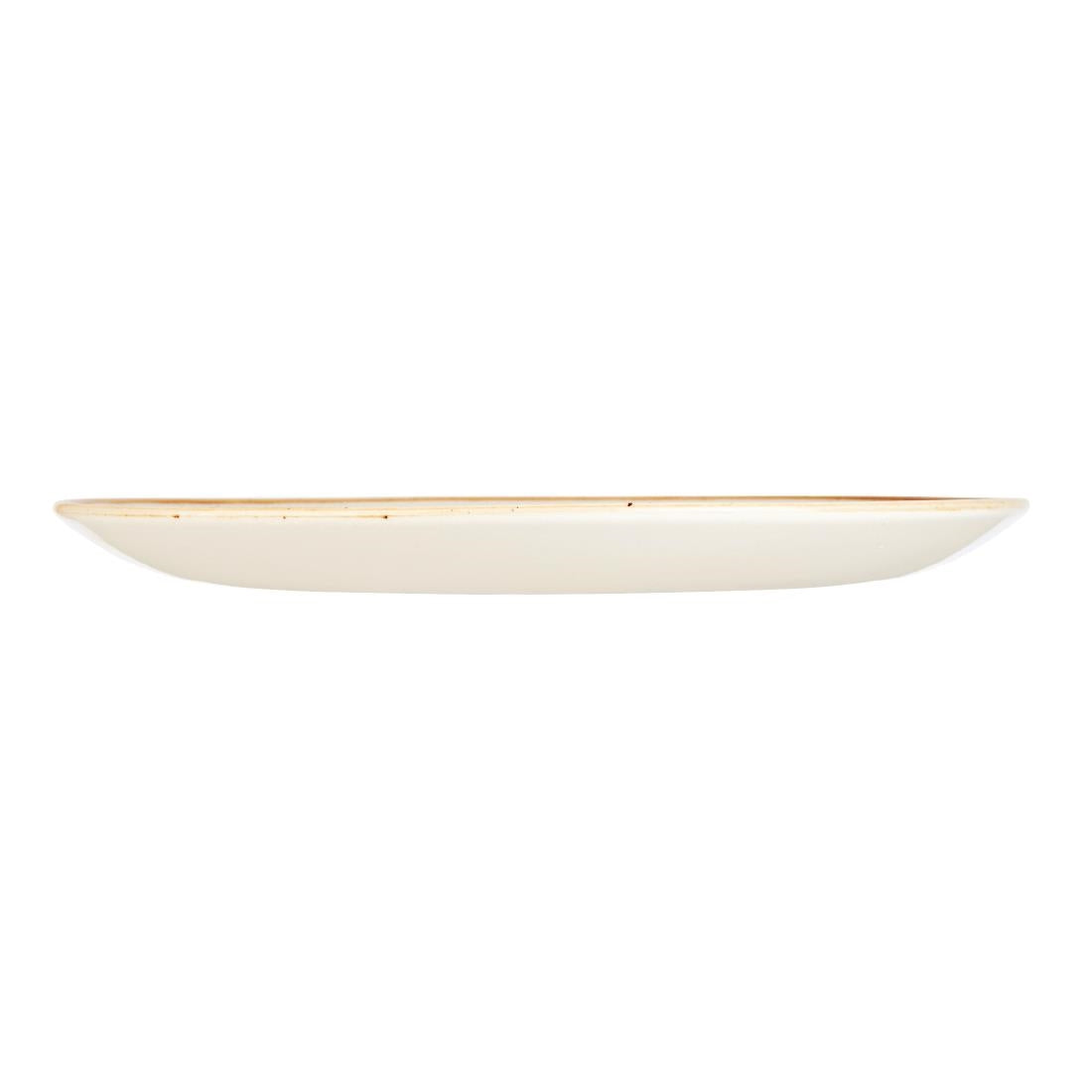 Churchill Stonecast Round Coupe Plates Mustard Seed Yellow 288mm - DF784 Plates Churchill