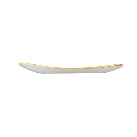 Churchill Stonecast Triangle Plate Mustard Seed Yellow 229mm (Pack of 12) - DF789 Plates Churchill