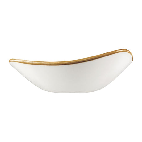 Churchill Stonecast Triangle Bowls Mustard Seed Yellow 229mm - DF790 Bowls Churchill