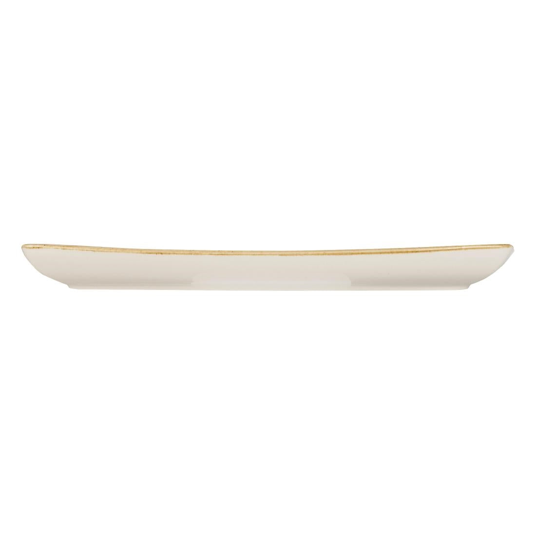 Churchill Stonecast Rectangular Plate Mustard Seed Yellow 295 x 150mm - DF791 Plates Churchill