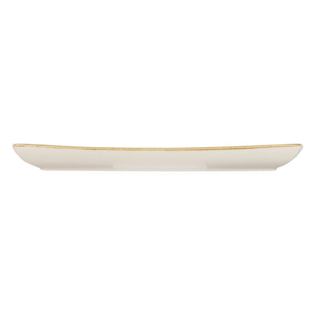 Churchill Stonecast Rectangular Plate Mustard Seed Yellow 295 x 150mm - DF791 Plates Churchill