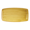 Churchill Stonecast Rectangular Plate Mustard Seed Yellow 350 x 185mm - DF792 Plates Churchill