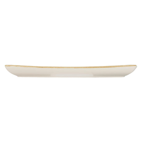 Churchill Stonecast Rectangular Plate Mustard Seed Yellow 350 x 185mm - DF792 Plates Churchill