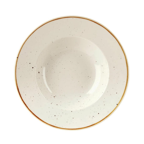 Churchill Stonecast Round Wide Rim Bowls Barley White 280mm - DF798 Bowls Churchill