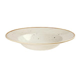 Churchill Stonecast Round Wide Rim Bowls Barley White 280mm - DF798 Bowls Churchill