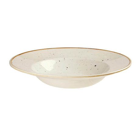 Churchill Stonecast Round Wide Rim Bowls Barley White 280mm - DF798 Bowls Churchill
