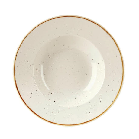 Churchill Stonecast Round Wide Rim Bowls Barley White 240mm - DF799 Bowls Churchill