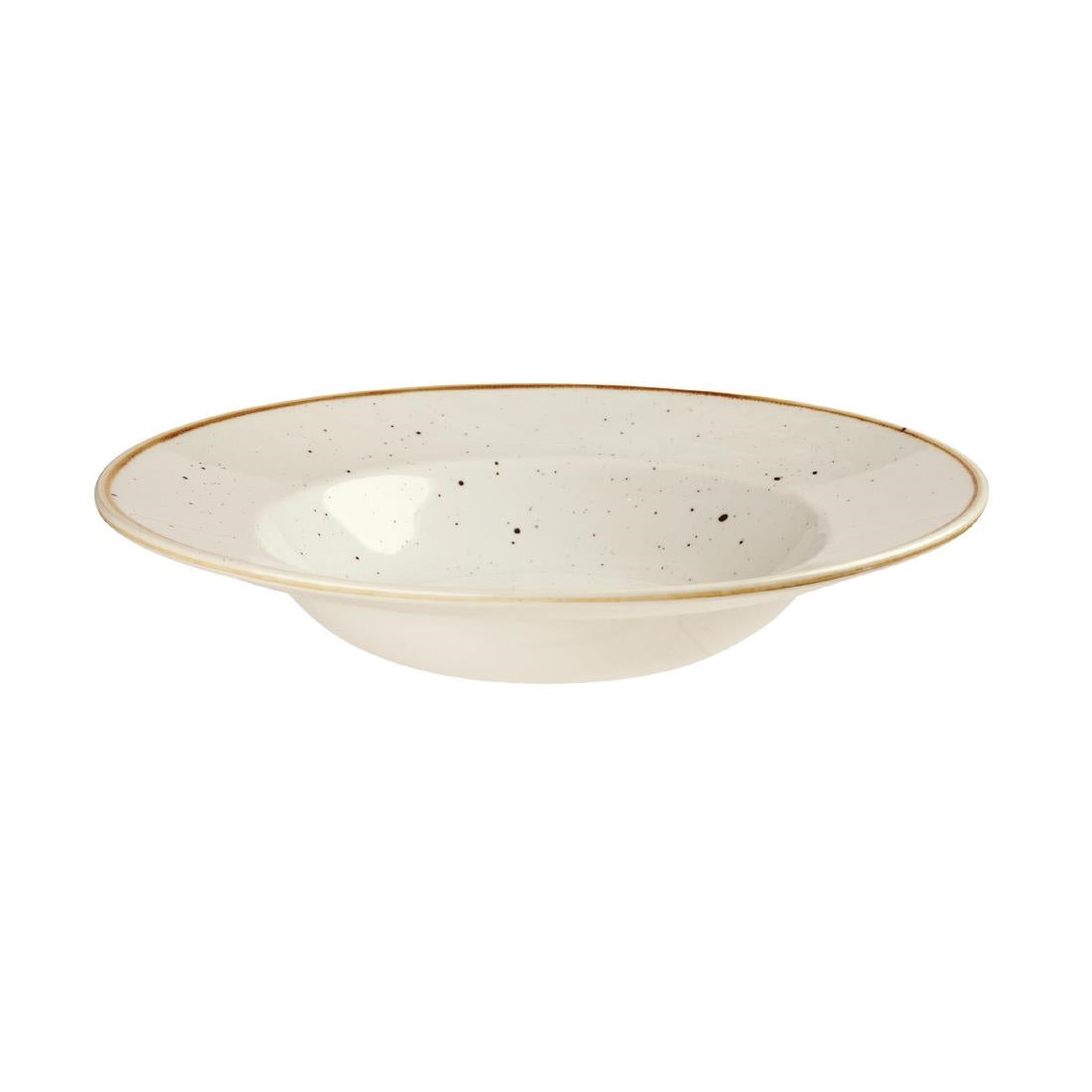 Churchill Stonecast Round Wide Rim Bowls Barley White 240mm - DF799 Bowls Churchill