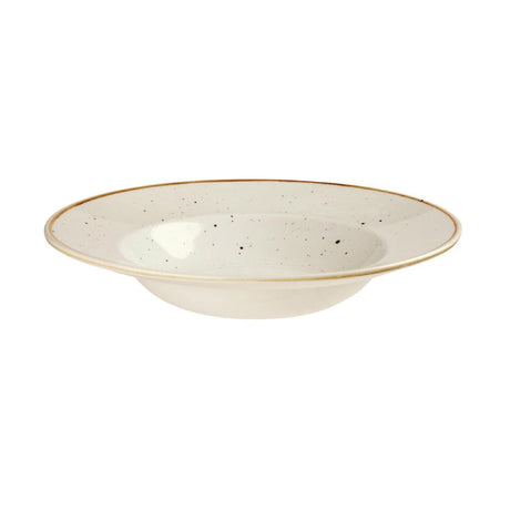 Churchill Stonecast Round Wide Rim Bowls Barley White 240mm - DF799 Bowls Churchill