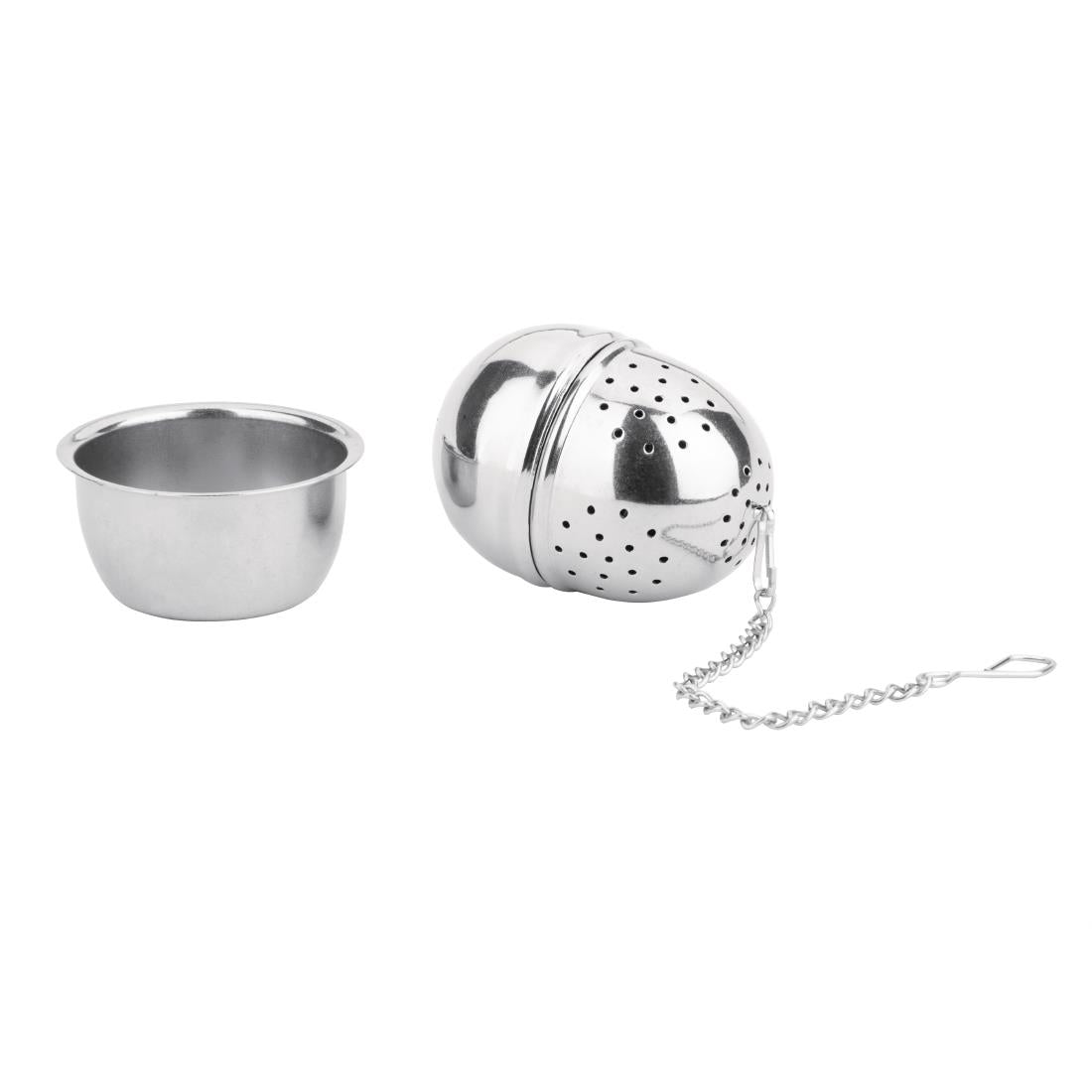 Olympia Oval Stainless Steel Tea Strainer 40(Ø) x 55(H)mm - DF898  Olympia   