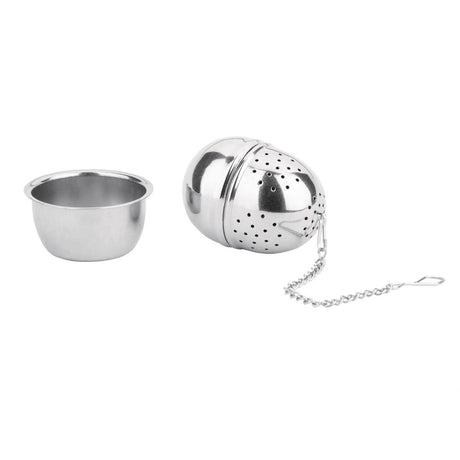 Olympia Oval Stainless Steel Tea Strainer 40(Ø) x 55(H)mm - DF898  Olympia   