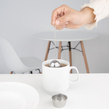 Olympia Oval Stainless Steel Tea Strainer 40(Ø) x 55(H)mm - DF898  Olympia   