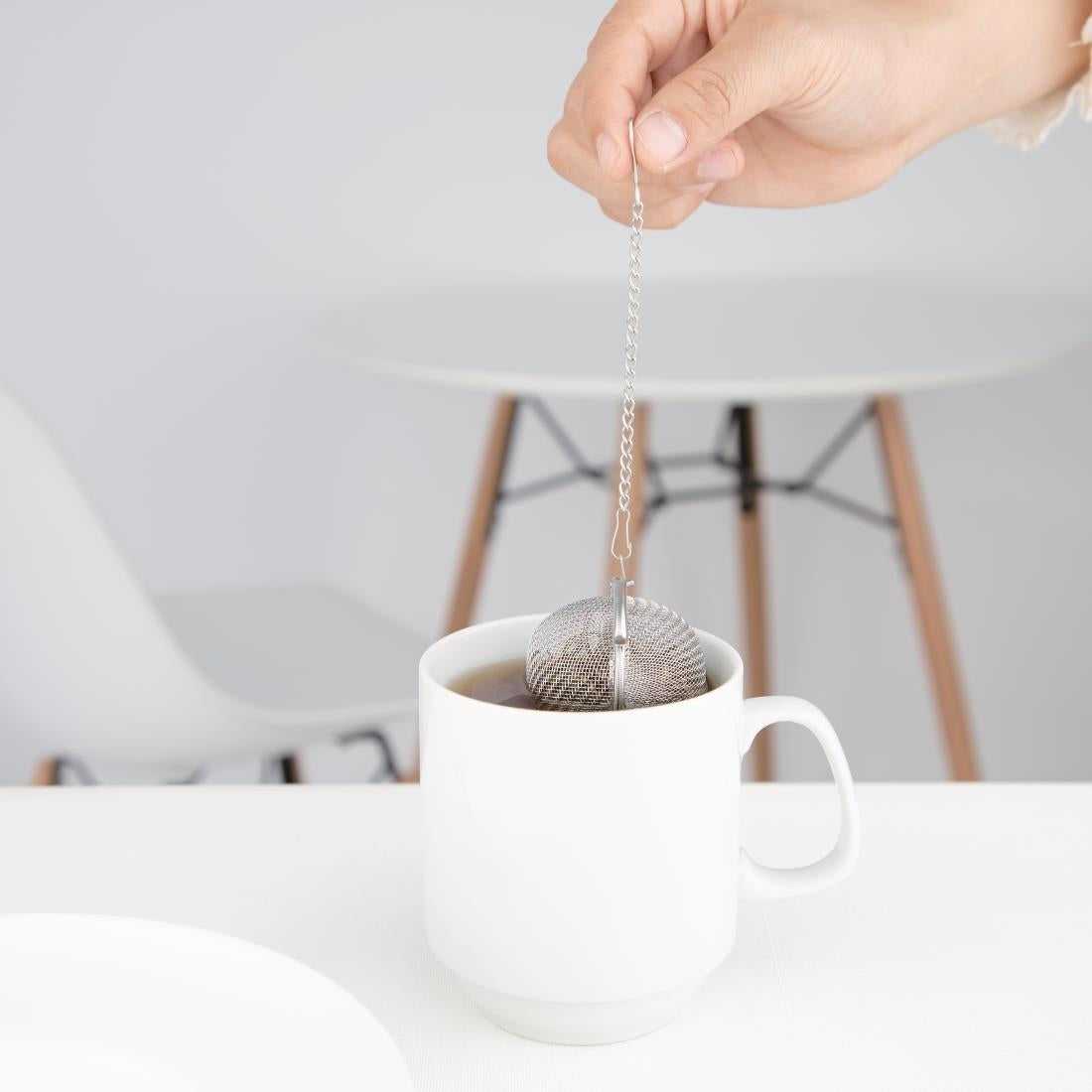 Olympia Mesh Stainless Steel Tea Strainer 50(Ø)mm - DF899  Olympia   