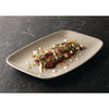 Churchill Raku Oblong Chef Plates Agate Grey 157 x 237mm (Pack of 12) - DF903 Plates Churchill